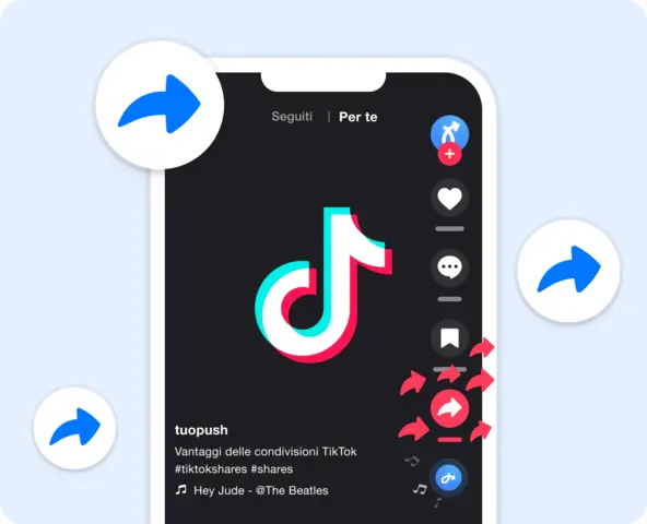 Condivisioni TikTok