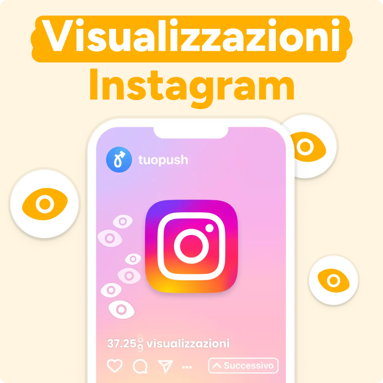 Acquista Visualizzazioni Instagram Mockup