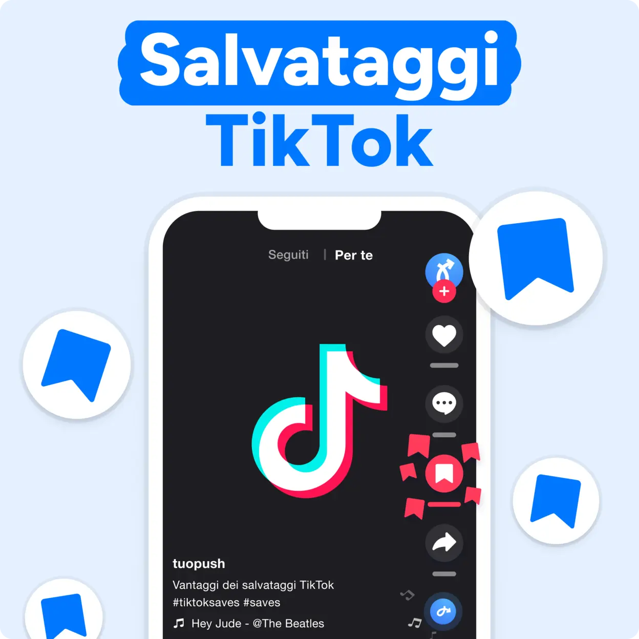 Acquista Salvataggi TikTok Mockup