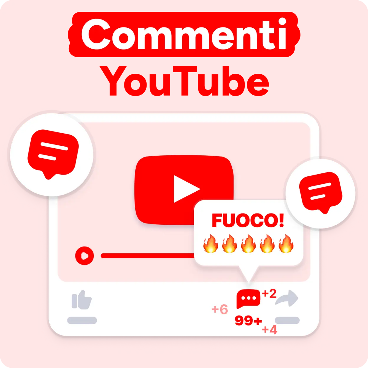 Acquista Commenti YouTube Mockup